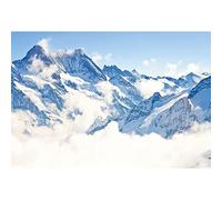 Aoihrraan 2,2x1,5m Montaña Nevada Paisaje Telón De Fondo Nevado Cima Monte Alp Nube Blanca Pico Cielo Azul Paisajes Naturaleza Fotografía Fiesta Temática Viaje Escalada Para Niños Adultos Retrato Foto