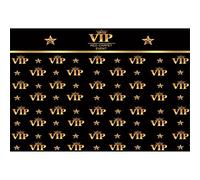 Aoihrraan 2,2x1,5m VIP Rojo Alfombra Evento Fondo Celebridad Pasarela Dorado Estrellas Corona Negro Oro Tema Fotografía Fondo Premios Ceremonia Escenario Espectáculo Baile Fiesta Retrato Foto Atrezzo