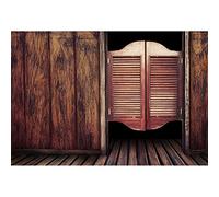Aoihrraan 2,2x1,5m Western Saloon Puerta de Madera Telón de Fondo Rústico Shabby Wild West Bar Estilo Rural Fotografía Fondo Vaquero Fiesta Decoración Niñas Niños Adultos Retrato Artístico Foto Props