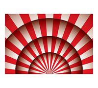 Aoihrraan 3,5x2,5m Circo Fiesta Telón De Fondo Rojo Y Blanco Rayas Grande Cima Circo Tienda Fotografía Película Teatro Temático Fiesta Hollywood Show Amigo Niños Adultos Retrato Estudio Fotos Vinilo