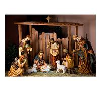 Aoihrraan 3x2m Belén Fondo Nacimiento de Jesús Oveja Creencia Religiosa Pastor Escultura Fotografía Fondo Iglesia Biblia Historia Creencia Cristiano Creyente Retrato Foto Estudio Props