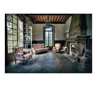 Aoihrraan 3x2m Clásica Casa Interior Fondo Vintage Chimenea Sofá Ventana Retro Vivir Habitación Fotografía Fondo Boda Fiesta Video Decoración Niños Adultos Retrato Foto Estudio Atrezzo