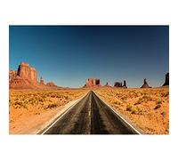 Aoihrraan 3x2m Oeste Carretera Fondo Salvaje Oeste Desierto Valle Interminable Carretera Fotografía Fondo Carreras Competencia Fiesta Decoración Video Brotes Retrato Foto Estudio Atrezzo