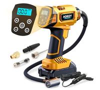 Aoikoy Inflador Ruedas Coche, para Batería Dewalt 21V, Compresor Aire Portátil 160 PSI, Pantalla LCD y Función de Parada Automática, para Moto, Bicicleta, Pelota, Coche, Pila no incluida
