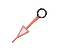 AOIMBNQC 1 Aguja de Reloj 12,5 mm, luminiscente, GMT, for Movimiento NH34. Pieza Repuesto(14Orange Black)