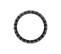 AOIMBNQC 1 Anillo de Bisel Curvo 38 mm x 30,6 con Inserto cerámica Compatible Movimientos automáticos NH35 y NH36, Relojes SKX007, SKX009, GMT Sub. Reemplazo(02)