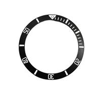AOIMBNQC 1 Bisel de Reloj 38 mm con Inserto cerámica Luminosa Azul, diámetro Interior 30,5, biseles Negros/Azules, Pieza Repuesto(Sub Black)
