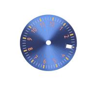 AOIMBNQC 1 Esfera Luminosa Verde estéril de 29 mm for Movimiento NH35/NH35A. Compatible con Corona a Las 3. 8 Piezas(Gold)