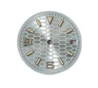 AOIMBNQC 1 Esfera Verde Luminosa con 69 números y Clavos for Reloj NH35 de 28,5 mm, Compatible Movimientos NH35/NH36/7S. Incluye Accesorios for Calendario(Light Blue)