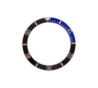 AOIMBNQC 1 Inserto de Bisel cerámica 38 mm, Anillo Sub Bicolor, Compatible con Caja Reloj SKX007, SKX009, SRPD, NH35 Curva(04)
