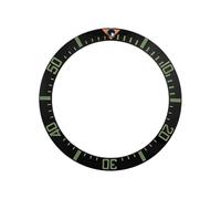 AOIMBNQC 1 Inserto de Bisel cerámica 38 x 30,6 mm Compatible con la Caja del Reloj SKX007 Sub SRPD NH35 NH36. Piezas Repuesto for reparación Anillos Relojes(01 Bezel Insert)