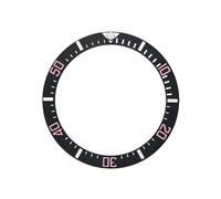 AOIMBNQC 1 Inserto de Bisel cerámica Curvado 38 mm x 30,7 Compatible con Caja Reloj Sub GMT SKX007 SKX009, Anillos Movimiento NH35 NH36, Piezas reparación(07)