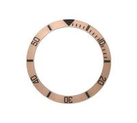 AOIMBNQC 1 Inserto de Bisel cerámica Mate 38 mm for Reloj GMT Yacht-Master Caballero, Pieza reparación Escala índice Caja(03)