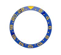 AOIMBNQC 1 Inserto de Bisel cerámico 38 mm for Reloj Buceo GMT, Compatible con Relojes Hombre 40, Piezas Repuesto, números arábigos(S6)