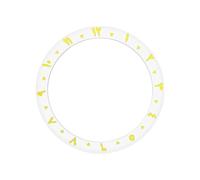 AOIMBNQC 1 Inserto de Bisel cerámico árabe 38 x 30,6 mm Compatible con Caja Reloj SKX007 SRPD NH35 NH36. Piezas Repuesto for reparación Anillos Relojes(03 Bezel Insert)