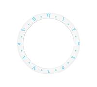 AOIMBNQC 1 Inserto de Bisel cerámico árabe 38 x 30,6 mm Compatible con Caja Reloj SKX007 SRPD NH35 NH36. Piezas Repuesto for reparación Anillos Relojes(05 Bezel Insert)