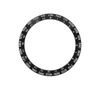 AOIMBNQC 1 Inserto de Bisel cerámico Inclinado 38 mm, Color Negro, Compatible con Relojes SKX007, Piezas Repuesto NH35 y NH36(01)