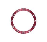 AOIMBNQC 1 Inserto de Bisel GMT Curvo 38 mm x 30,7 Compatible con Cajas Reloj Sub SKX007 SRPD NH35 NH36 for Relojes Hombre. Anillo Repuesto(03)