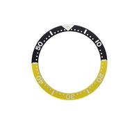 AOIMBNQC 1 Inserto de Bisel Plano Aluminio con Incrustaciones abulón 39 mm x 32,2 for Relojes Pulsera Hombre (Modelos 6105 y 6309)(30)