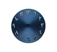 AOIMBNQC 1 Juego de Herramientas for reparación esferas Reloj 28,5 mm NH35 árabes corrugadas Plateadas Acero Inoxidable convexas(8)