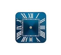 AOIMBNQC 1 Juego de Reloj NH35 26,8 mm con Esfera Cuadrada, Logotipo Personalizado, números Romanos, Ajuste for Hombre, Fecha a Las 6, Accesorios Movimiento(23)
