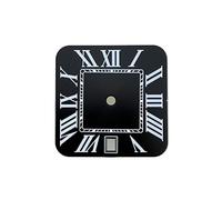 AOIMBNQC 1 Juego de Reloj NH35 26,8 mm con Esfera Cuadrada, Logotipo Personalizado, números Romanos, Ajuste for Hombre, Fecha a Las 6, Accesorios Movimiento(20)