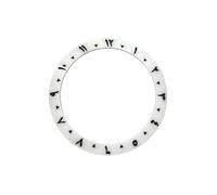 AOIMBNQC 1 Pieza de Anillo insertable Bisel cerámica con números arábigos curvos 38 mm x 30,7 Compatible modificaciones Relojes Seahorse for Hombre SKX007, SKX009, SRPD, GMT y Sub(17)