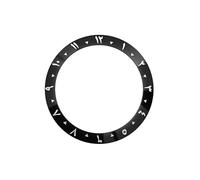 AOIMBNQC 1 Pieza de Anillo insertable Bisel cerámica con números arábigos curvos 38 mm x 30,7 Compatible modificaciones Relojes Seahorse for Hombre SKX007, SKX009, SRPD, GMT y Sub(02)