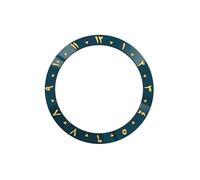 AOIMBNQC 1 Pieza de Anillo insertable Bisel cerámica con números arábigos curvos 38 mm x 30,7 Compatible modificaciones Relojes Seahorse for Hombre SKX007, SKX009, SRPD, GMT y Sub(09)