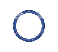 AOIMBNQC 1 Pieza de Anillo insertable Bisel cerámica con números arábigos curvos 38 mm x 30,7 Compatible modificaciones Relojes Seahorse for Hombre SKX007, SKX009, SRPD, GMT y Sub(10)