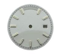AOIMBNQC 1 Pieza de Repuesto for Reloj, Esfera estéril 28,5 mm en marrón, Rojo, Blanco, Negro, Verde, Azul y Plateado, Compatible con el Movimiento ST1644(08)