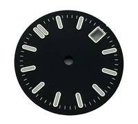 AOIMBNQC 1 Pieza de Repuesto for Reloj, Esfera estéril 29 mm, Compatible con Corona a Las 3, Movimiento NH35, Verde, Negro, Azul, Blanco(04)