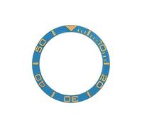 AOIMBNQC 1 Unidad de Anillo Bisel for Reloj NH35 NH36, Pieza Repuesto, Inserto Aluminio Curvo 38 mm x 30,7, Compatible con Cajas SKX007, SKX009, Sub y SRPD(05)