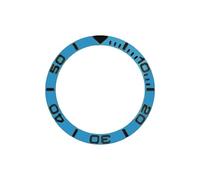 AOIMBNQC 1 Unidad de Anillo Bisel for Reloj NH35 NH36, Pieza Repuesto, Inserto Aluminio Curvo 38 mm x 30,7, Compatible con Cajas SKX007, SKX009, Sub y SRPD(07)