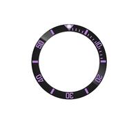 AOIMBNQC 1 Unidad de Anillo insertable Bisel cerámica Curva 38 mm × 30,7 Compatible con Cajas Reloj SKX007, SKX009, Sub y GMT, Movimiento NH35 NH36. Piezas for Caballero(08)