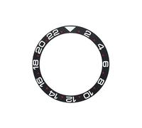 AOIMBNQC 1 Unidad de Anillo insertable Bisel cerámica Curva Mate 38 mm x 30,7 Compatible con Caja Reloj GMT Sub SKX007 SKX009 NH35 NH36 Piezas Repuesto for Hombre(09)