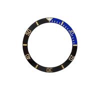 AOIMBNQC 1 Unidad de Anillo insertable Bisel cerámica Curvada 38 mm x 30,6 Compatible con la Caja del Reloj SKX007, SKX009, SRPD, Sub y Seamaster 300(A16)