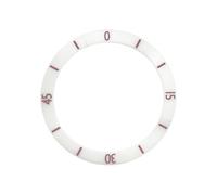 AOIMBNQC 1 Unidad de Anillo insertable Bisel cerámica Curvado 38 mm x 30,7 Compatible con Caja Reloj GMT Sub SKX007 SKX009 y Piezas modificación Movimiento NH35 NH36(02)