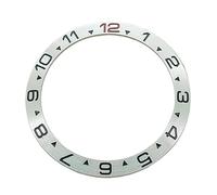 AOIMBNQC 1 Unidad de Anillo insertable Bisel Curvo Aluminio 38 x 30,6 mm for Relojes NH35, NH36, SKX007, SKX009, GMT y Sub (Cajas 2-22)(02)