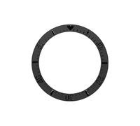 AOIMBNQC 1 Unidad de Anillo insertable Bisel Curvo cerámica Mate 38 mm x 30,7 Compatible con Cajas Reloj Sub SKX007 SKX009 GMT NH35 NH36 for Hombre(09)
