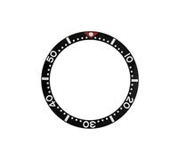 AOIMBNQC 1 Unidad de Anillo insertable Bisel Plano cerámica 38 mm x 31,5 Compatible con Cajas Relojes SKX007, SKX009 y SRPD, Piezas Repuesto for Movimientos NH35 NH36(09)