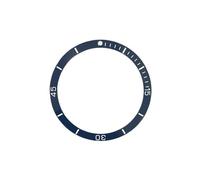 AOIMBNQC 1 Unidad de Bisel cerámica 42 mm con Escala Inclinada for Accesorios la Serie Ocean(Blue White Letter)