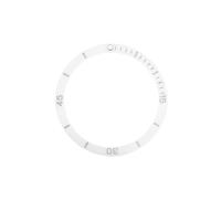 AOIMBNQC 1 Unidad de Bisel cerámica 42 mm con Escala Inclinada for Accesorios la Serie Ocean(White Gray Letter)