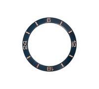 AOIMBNQC 1 Unidad de Bisel cerámica Curvado 38 mm x 30,7 for Relojes SKX007, SKX009 y Sub (Caja 40 mm). Piezas Repuesto for reparación(09)