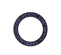 AOIMBNQC 1 Unidad de Disco Calendario Redondo NH35, visualización Fecha a Las 3 en Punto, Color Negro, for Movimiento NH36, Rueda día, Placa, Pieza Reloj(Purple)