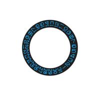 AOIMBNQC 1 Unidad de Disco Calendario Redondo NH35, visualización Fecha a Las 3 en Punto, Color Negro, for Movimiento NH36, Rueda día, Placa, Pieza Reloj(Blue)