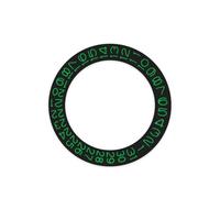 AOIMBNQC 1 Unidad de Disco Calendario Redondo NH35, visualización Fecha a Las 3 en Punto, Color Negro, for Movimiento NH36, Rueda día, Placa, Pieza Reloj(Green)