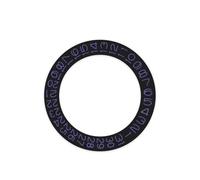 AOIMBNQC 1 Unidad de Disco Calendario Redondo NH35, visualización Fecha a Las 3 en Punto, Color Negro, for Movimiento NH36, Rueda día, Placa, Pieza Reloj(Gray Purple)