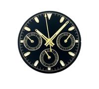 AOIMBNQC 1 Unidad de Esfera 29 mm C3 con Agujas Luminosas Verdes, Juego Combinado Compatible Movimiento VK63. Piezas y Accesorios for Relojes en Negro, Blanco, Azul Oro Rosa(11)