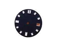 AOIMBNQC 1 Unidad de Esfera Reloj 28,5 mm, Accesorios, Calendario, Luminosa, for Movimiento NH3 Serie 35, Piezas Repuesto(1-Black)